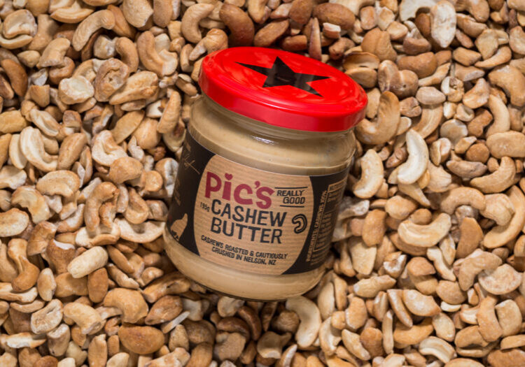 pics cashew butter label design