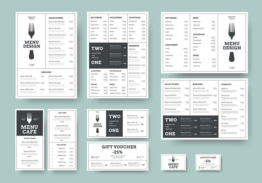 menu-design restaurant cafe menu design