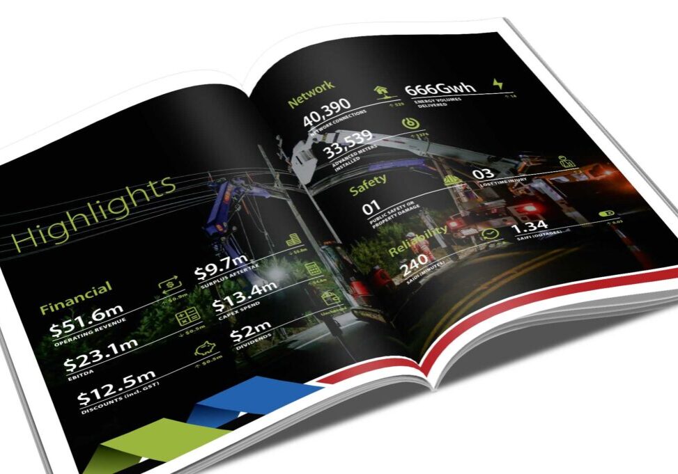 NTL Annual Report graphic design