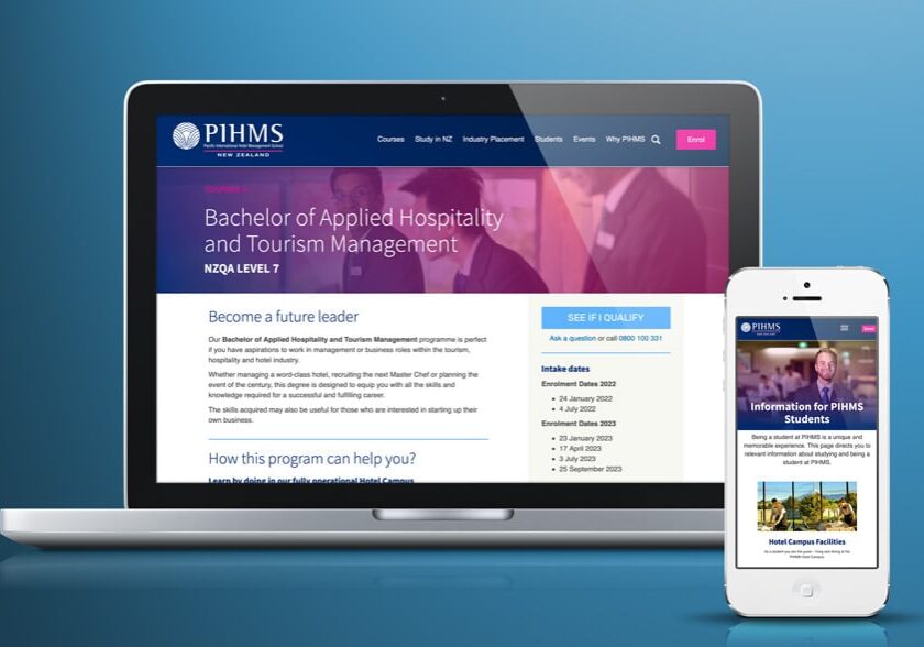 nz-education-web-design nz private tertiary education website design