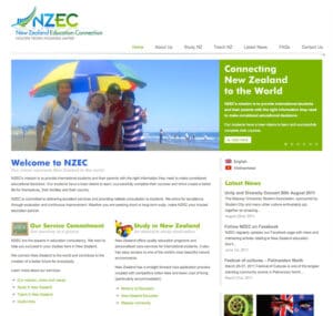 English language NZ website sample