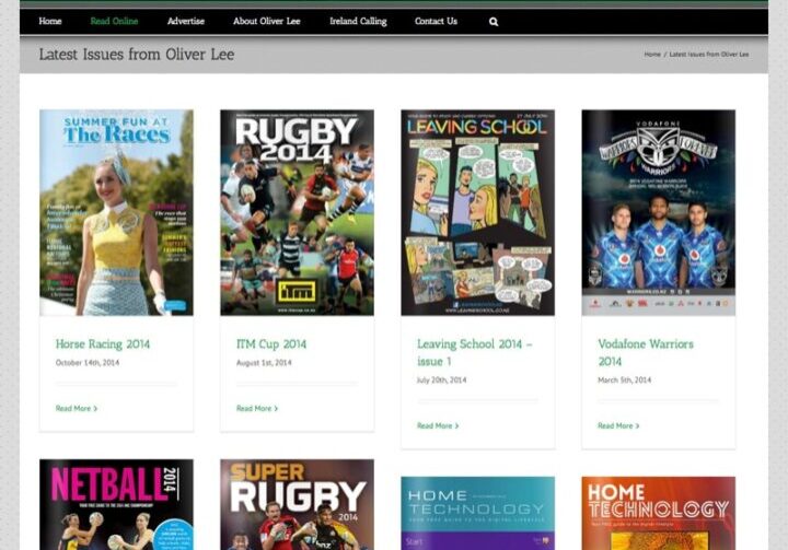 flip book website design Oliver Lee flipbook website in wordpress