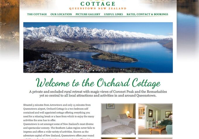 orchard2 The Orchard Cottage Queenstown wordpress website