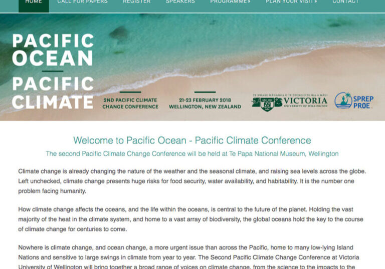 pacificclimatechange2018 Climate Change wordpress web design