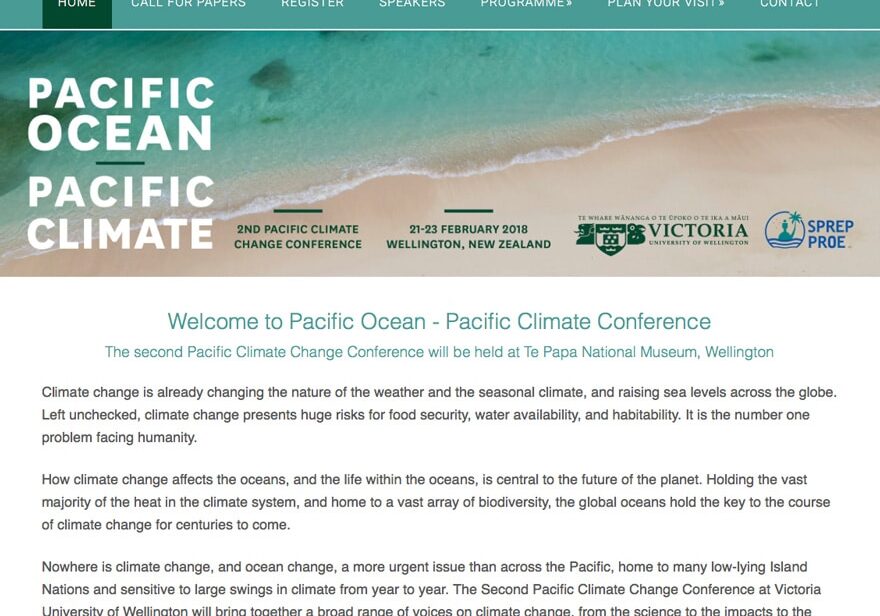 pacificclimatechange2018 Climate Change wordpress web design