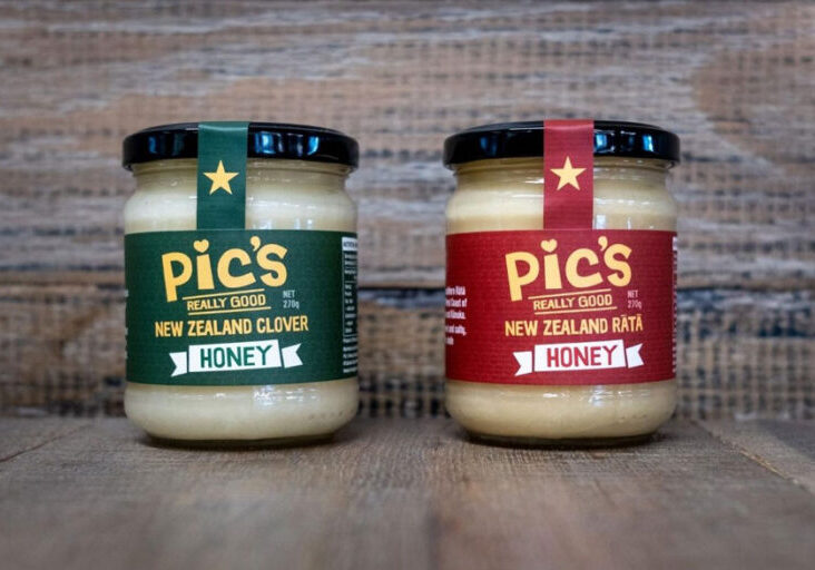 pics-honey honey label graphic design