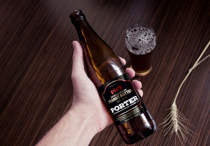 porter1 Pic's Peanut Butter Macashins beer label design