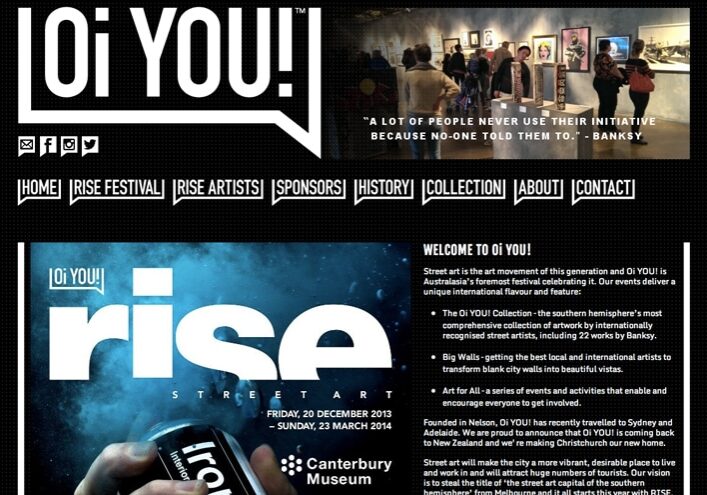 Oi you! website 2016