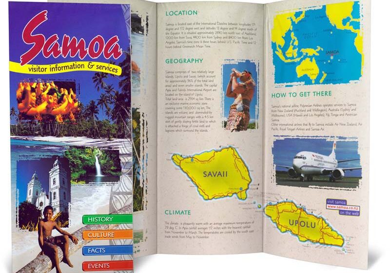 Samoa brochure layout design