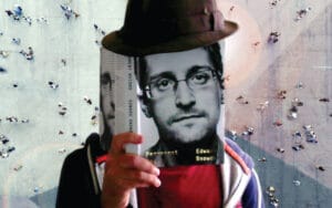 Edward Snowden anonymous book reader