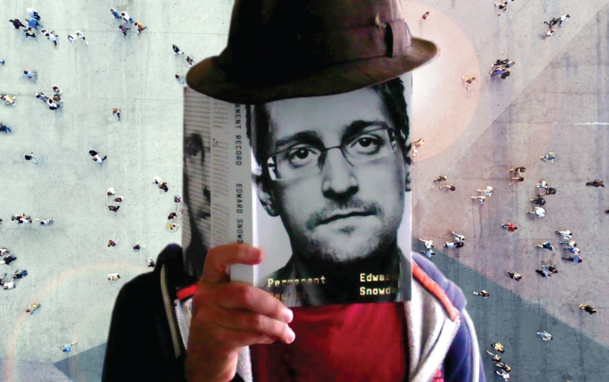 Edward Snowden anonymous book reader